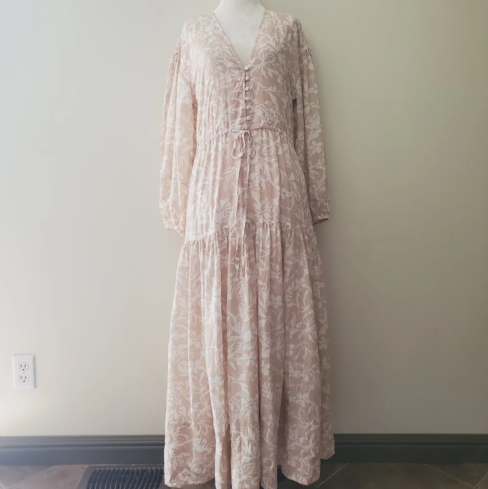 Anthropologie Erin Fetherston Macey V-Neck Maxi Dress - Picture 9 of 16